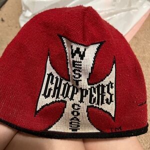 VINTAGE West Coast Choppers Jesse James Beanie Y2K